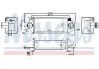 Intercooler, charger 96171 Nissens