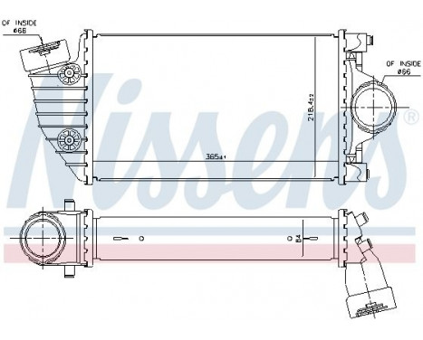 Intercooler, charger 96174 Nissens, Image 2