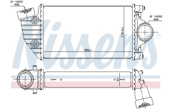 Intercooler, charger 96174 Nissens, Image 2