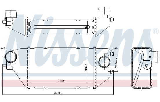 Intercooler, charger 96231 Nissens, Image 2