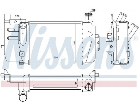 Intercooler, charger 96262 Nissens, Image 2