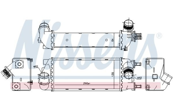 Intercooler, charger 96271 Nissens, Image 2