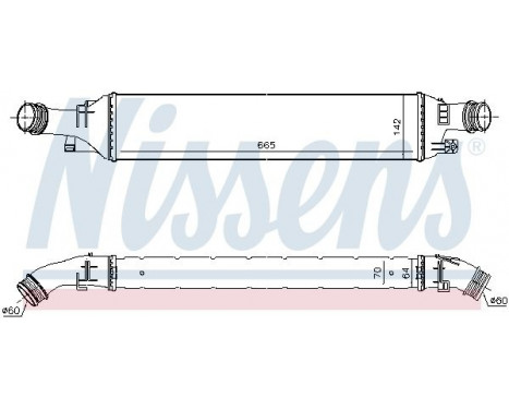 Intercooler, charger 96298 Nissens, Image 2