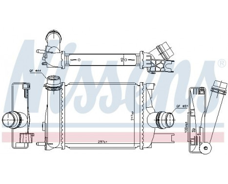 Intercooler, charger 96328 Nissens, Image 2