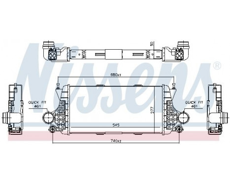 Intercooler, charger 96332 Nissens, Image 5