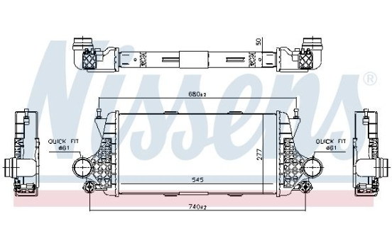 Intercooler, charger 96332 Nissens, Image 5