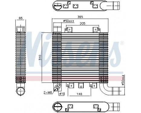 Intercooler, charger 96366 Nissens, Image 2