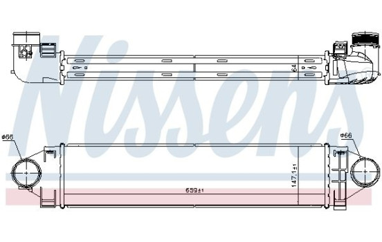 Intercooler, charger 96368 Nissens, Image 2