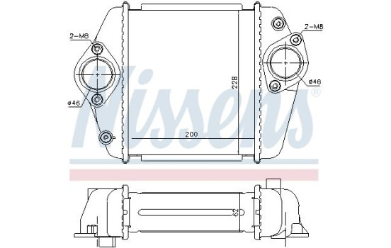 Intercooler, charger 96372 Nissens, Image 2