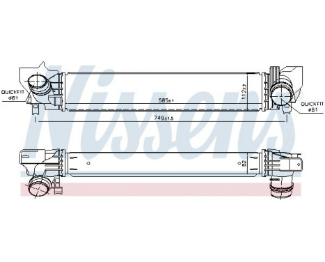 Intercooler, charger 96379 Nissens, Image 2