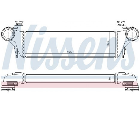 Intercooler, charger 96387 Nissens, Image 2