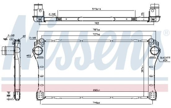 Intercooler, charger 96401 Nissens, Image 2