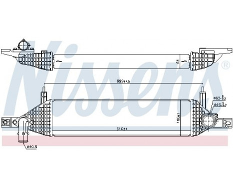 Intercooler, charger 96436 Nissens, Image 2