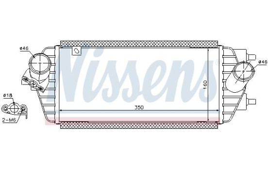 Intercooler, charger 96456 Nissens, Image 2