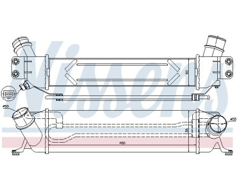 Intercooler, charger 96459 Nissens, Image 3