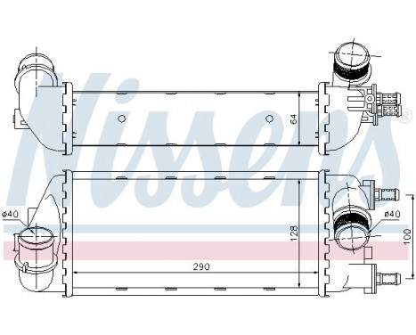 Intercooler, charger 96466 Nissens, Image 2