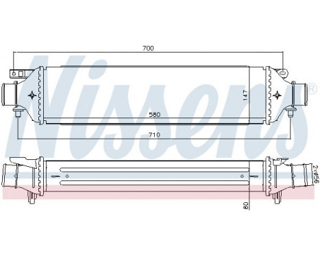 Intercooler, charger 96477 Nissens, Image 2