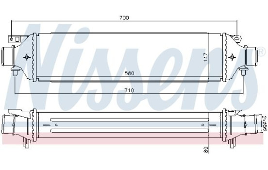 Intercooler, charger 96477 Nissens, Image 2