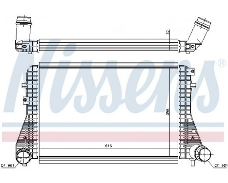 Intercooler, charger 96493 Nissens, Image 2