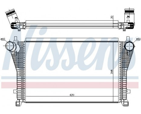 Intercooler, charger 96494 Nissens, Image 2