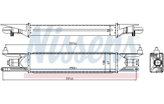 Intercooler, charger 96500 Nissens, Image 2