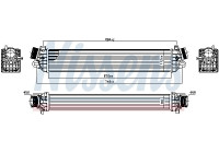 Intercooler, charger 96505 Nissens