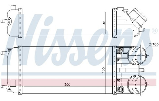 Intercooler, charger 96508 Nissens, Image 2
