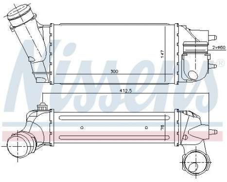 Intercooler, charger 96518 Nissens, Image 2