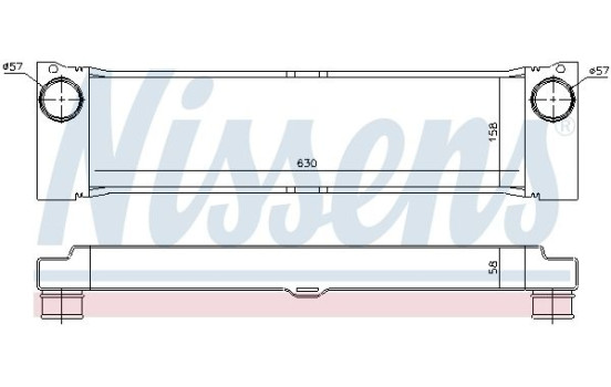Intercooler, charger 96531 Nissens, Image 2