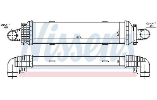 Intercooler, charger 96534 Nissens, Image 3