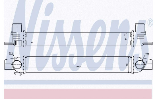 Intercooler, charger 96536 Nissens, Image 2