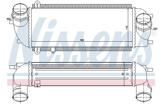 Intercooler, charger 96537 Nissens, Image 3