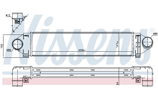Intercooler, charger 96561 Nissens, Image 2