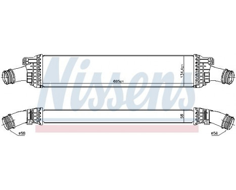 Intercooler, charger 96567 Nissens, Image 3