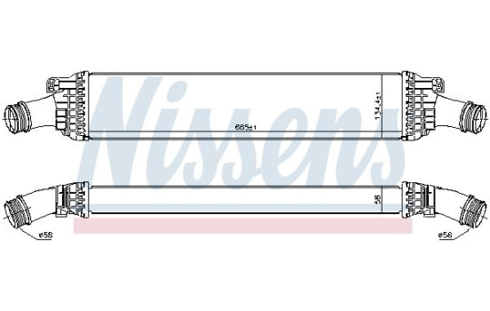 Intercooler, charger 96567 Nissens, Image 3