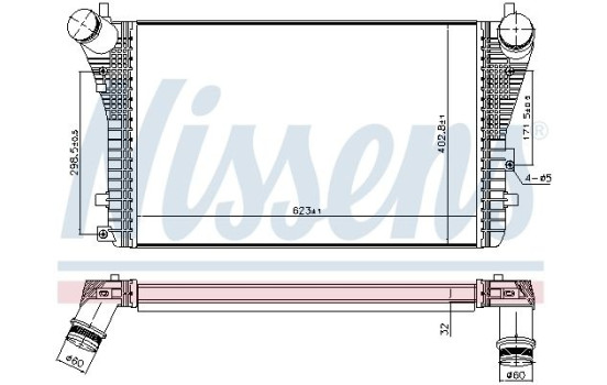 Intercooler, charger 96568 Nissens, Image 6