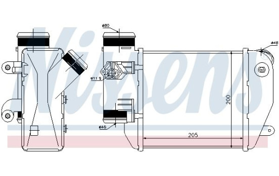 Intercooler, charger 96576 Nissens, Image 2
