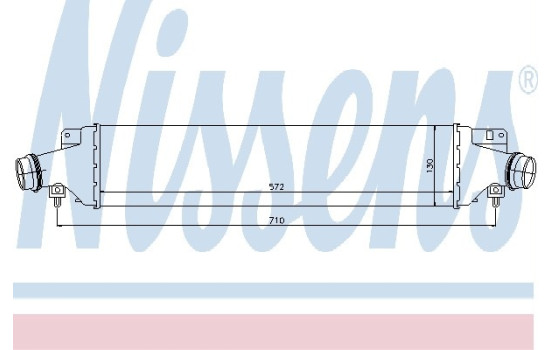 Intercooler, charger 96588 Nissens, Image 2