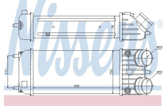 Intercooler, charger 96593 Nissens, Image 2