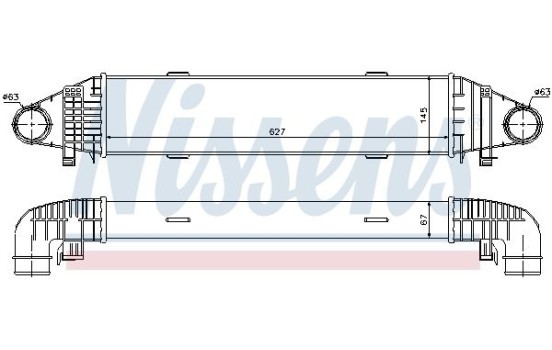 Intercooler, charger 96597 Nissens, Image 2