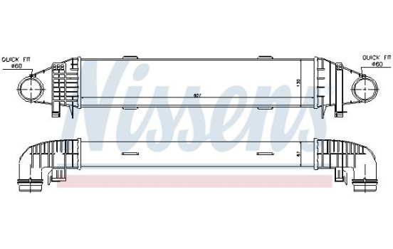 Intercooler, charger 96598 Nissens, Image 2