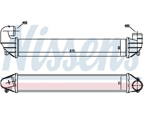 Intercooler, charger 96634 Nissens, Image 2