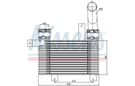 Intercooler, charger 96649 Nissens, Image 2
