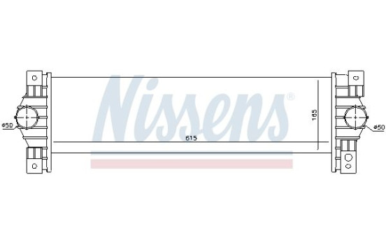 Intercooler, charger 96651 Nissens, Image 3