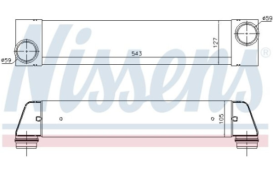 Intercooler, charger 96657 Nissens, Image 2