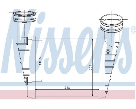 Intercooler, charger 96680 Nissens, Image 3