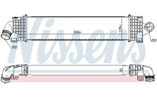 Intercooler, charger 96689 Nissens, Image 2