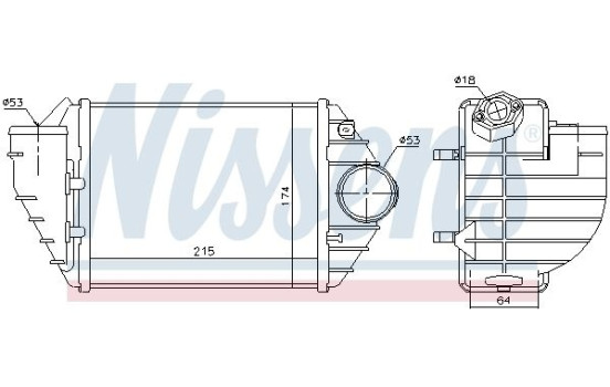 Intercooler, charger 96690 Nissens, Image 2