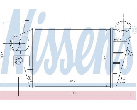 Intercooler, charger 96699 Nissens