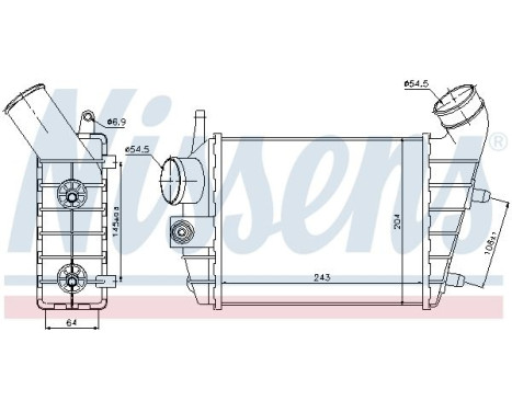 Intercooler, charger 96699 Nissens, Image 2